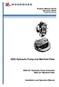 3055 Hydraulic Pump and Manifold Plate. Product Manual (Revision NEW) Original Instructions