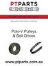 POWER TRANSMISSION PARTS. Spare parts in-stock when you need them. Poly-V Pulleys & Belt Drives.