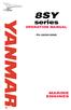 8SY. series OPERATION MANUAL MARINE ENGINES P/N: 0A6302-G SY Operation Manual