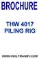 THW 4017 PILING RIG
