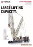 Large lifting capacity