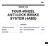 FOUR-WHEEL ANTI-LOCK BRAKE SYSTEM (4ABS)