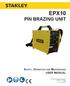 EPX10 PIN BRAZING UNIT