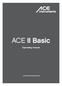 ACE II Basic. Operating manual.