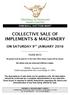 COLLECTIVE SALE OF IMPLEMENTS & MACHINERY