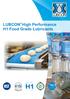 LUBCON High Performance H1 Food Grade Lubricants