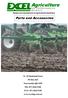 Design and manufacture of agricultural machinery. Parts and Accessories