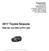 2017 Toyota Sequoia dr 4x4 SR5 w/ffv (A6)