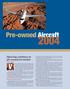 Pre-owned Aircraft. Upswing continues in pre-owned jet market by Bryan Comstock