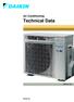 Air Conditioning. Technical Data EEDEN RXZ-N