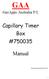 GAA. Capillary Timer Box # Manual. GasApps Australia P/L. Prepared By GasApps Australia P/L 5/8/05.