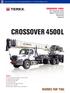 CROSSOVER 4500L. 45T capacity class Boom Truck Crane Datasheet imperial. View thousands of Crane Specifications on FreeCraneSpecs.com.