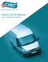 VEHICLE TESTER MANUAL Light Commercial Vehicles