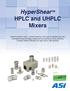 HyperShear TM HPLC and UHPLC Mixers