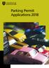 Parking Permit Applications 2018