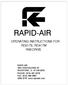RAPID-AIR OPERATING INSTRUCTIONS FOR RD317S, RD417M RIM DRIVE