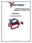 OWNER/OPERATOR S MANUAL & PARTS LIST VENTRAC HG100 GENERATOR Venture Products Inc. Orrville, OH