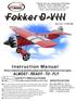 Fokker D-VIII. Before commencing assembly,please read these instructions thoroughly. SPECIFICATION. Item Nr: CY8016B
