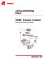 Air Conditioning Clinic. HVAC System Control One of the Systems Series TRG-TRC017-EN