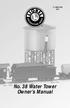 No. 38 Water Tower Owner s Manual /01