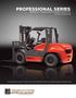 PROFESSIONAL SERIES INTERNAL COMBUSTION ENGINE FORKLIFTS 13,200-22,000 LB