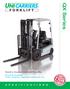 QX Series. Electric Counterbalanced Forklifts. 80 Volt AC-Powered 4,000-6,000 lbs. Capacities l Pneumatic Tire