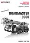TRUCK CRANE. 90t capacity class DATASHEET - IMPERIAL PRELIMINARY ROADMASTER 9000