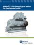 MAAG TM LGD lateral gear drive for horizontal mills