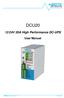 DCU20. 12/24V 20A High Performance DC-UPS. User Manual. DCU20 User Manual rev. 17 Page 1/30