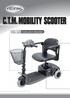 C.T.M. MOBILITY SCOOTER. HS-125 Instruction Booklet
