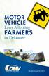 MOTOR VEHICLE. Laws Affecting FARMERS. in Delaware
