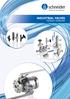 IndustrIal ValVes Product overview