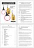 INSTRUCTION MANUAL CM95/ CM100 TRUE RMS FLEXIBLE CLAMP METER. 1. SAFETY INFORMATION: Always read before proceeding. REMEMBER: SAFETY IS NO ACCIDENT