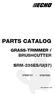 PARTS CATALOG GRASS-TRIMMER / BRUSHCUTTER SRM-235ES/U(37) P Eb