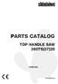 PARTS CATALOG TOP HANDLE SAW 360TS(37)35. P Db
