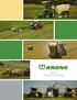 About Krone CONTENTS. 4 Cutterbar Features. 6 AM Disc Mowers. 8 EasyCut Mounted Disc Mowers. 10 EasyCut Trailed Disc Mowers
