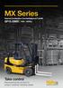 MX Series Internal Combustion Counterbalanced Forklift