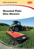 EXTR Mounted Plain Disc Mowers
