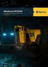Minetruck MT2200. Articulated underground truck with 22-tonne load capacity