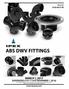 ABS DWV FITTINGS MARCH 1, 2017