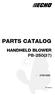 PARTS CATALOG HANDHELD BLOWER PB-250(37) PB-250(37)