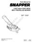 Reproduction. Not for. 5.5GT 44cm CAST DECK SELF PROPELLED MOWER. Parts Manual for GT 44cm