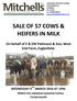 SALE OF 57 COWS & HEIFERS IN MILK