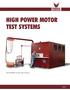 HIGH POWER MOTOR TEST SYSTEMS