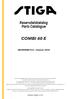Reservdelskatalog Parts Catalogue COMBI 40 E /S14 - Season 2016
