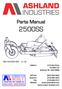 Parts Manual 2500SS WG-GH PH:
