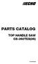 PARTS CATALOG TOP HANDLE SAW CS-260TES(36) CS-260TES(36)