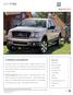 2007 F-150 F-SERIES LEADERSHIP BOLDMOVES. Contents. F-150 Strengths Best Towing: 11,000 lbs. Best Payload: 3050 lbs. Best