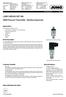 JUMO MIDAS S07 MA. OEM Pressure Transmitter - Maritime Approved. Applications. Brief description. Special features.