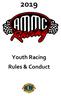 Youth Racing Rules & Conduct